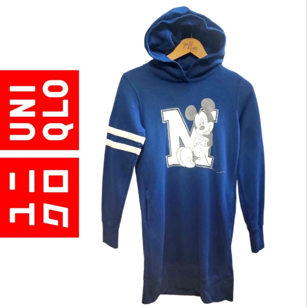 💙UNIQLO Disney Blue Hoodie Dress